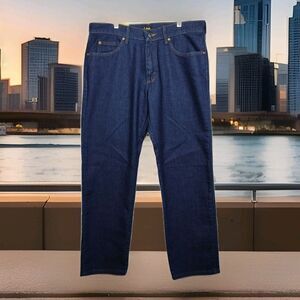 Lee Regular Fit Straight Leg men's jeans, 34 x 29, dark wash blue